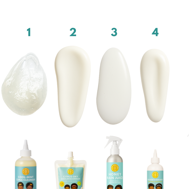 Root2Tip Wavy-Curly Kids Kit — 4-Step System for Low Porosity Hair