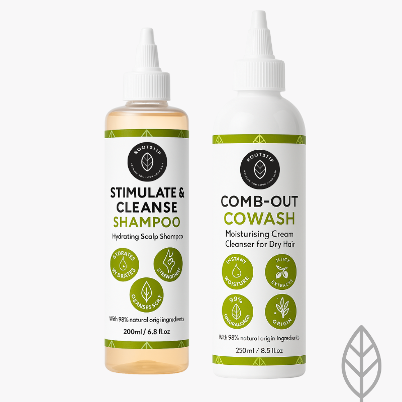 Aloe + Mint SLS-Free Shampoo & Co-Wash Duo for Afro & Curly Hair