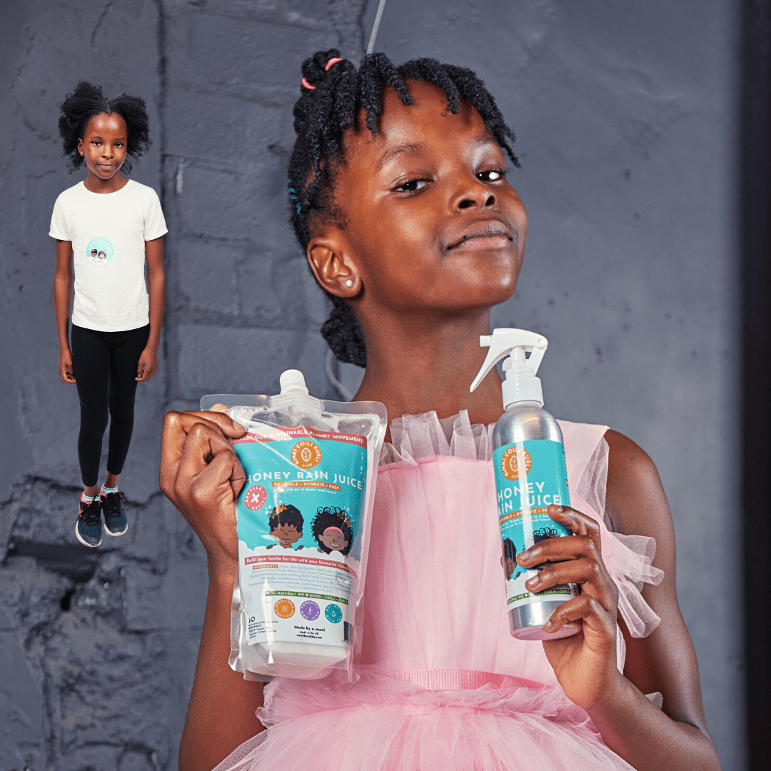 Root2Tip Honey Rain Juice Leave-In Conditioner — Forever Bottle + Eco Refill Bundle (Kids)