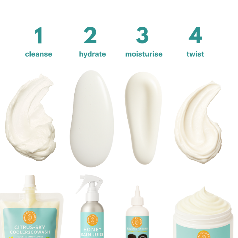 Root2Tip Twist + Gro Kit — 4-Step Detangle & Style System for Curly Kids