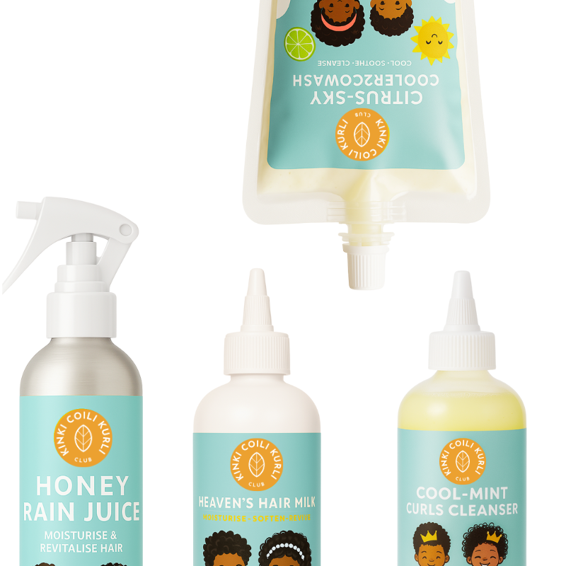 Root2Tip Wavy-Curly Kids Kit — 4-Step System for Low Porosity Hair