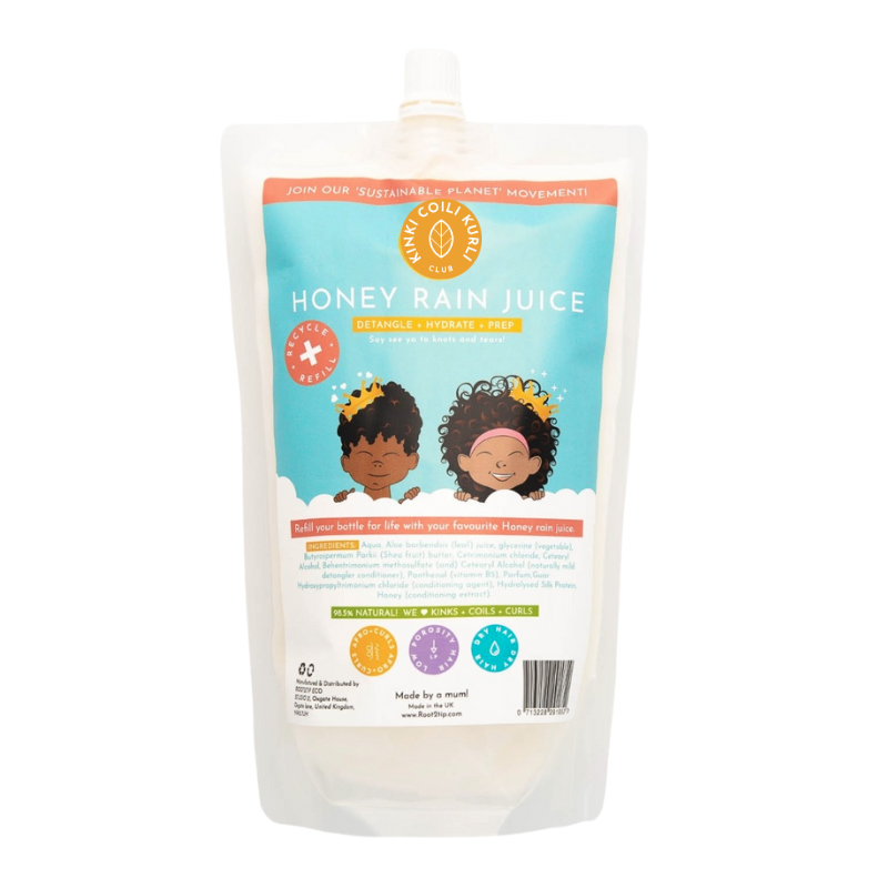 Root2Tip Honey Rain Juice Kids Eco Refill Pouch — Leave-In Conditioner & Detangler