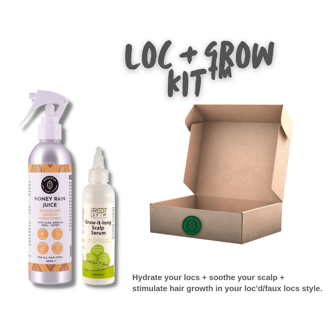 Root2Tip Loc + Gro Kit — Hydration & Growth System for Locs and Dreadlocks