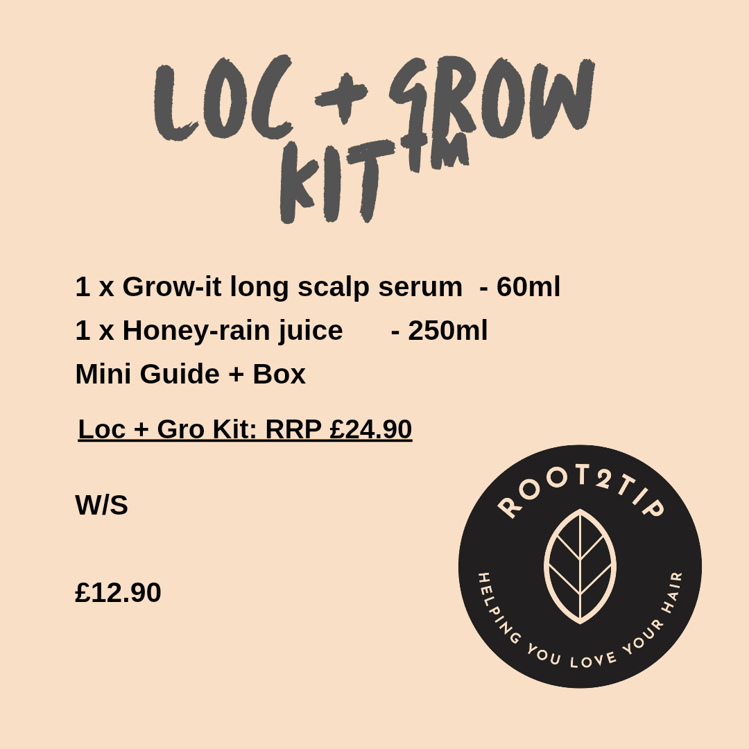 Root2Tip Loc + Gro Kit — Hydration & Growth System for Locs and Dreadlocks