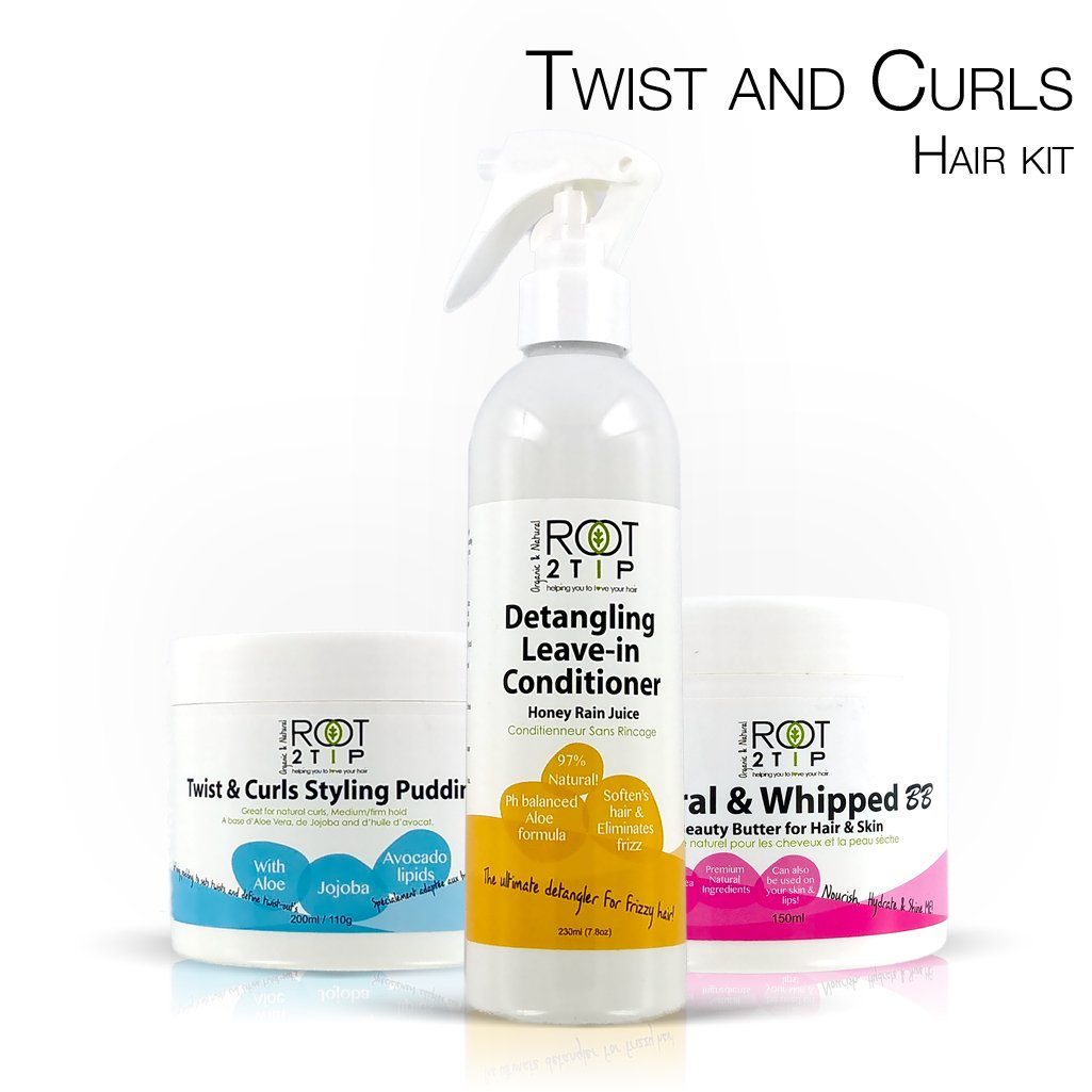 Root2Tip Curls, Twist & Curls Kit — Natural Styling System for Afro & Curly Hair