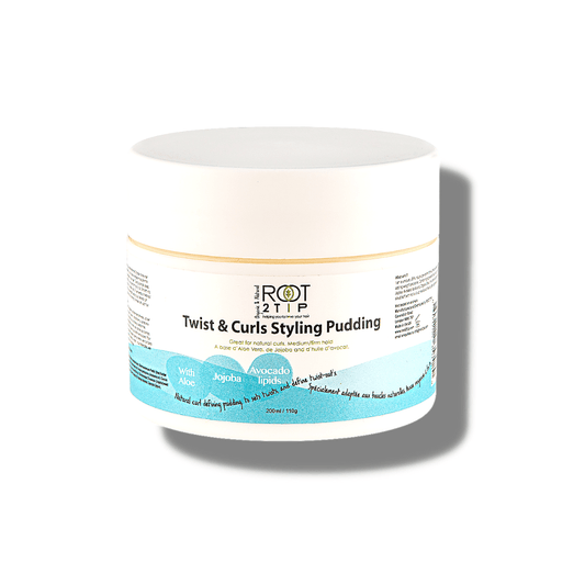 Root2Tip Twist + Curls Hair Pudding — Styling Gel for Twist-Outs & Curl Definition